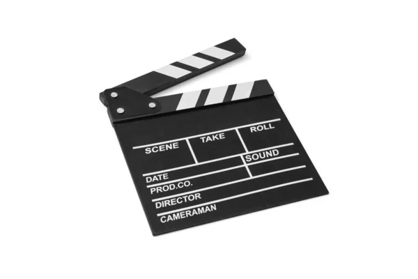 Film flap op witte achtergrond — Stockfoto