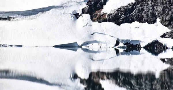 氷河の湖からの反射 — ストック写真