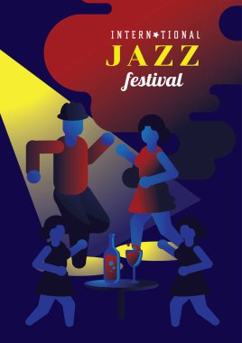 gece kulübü caz gün dans çift