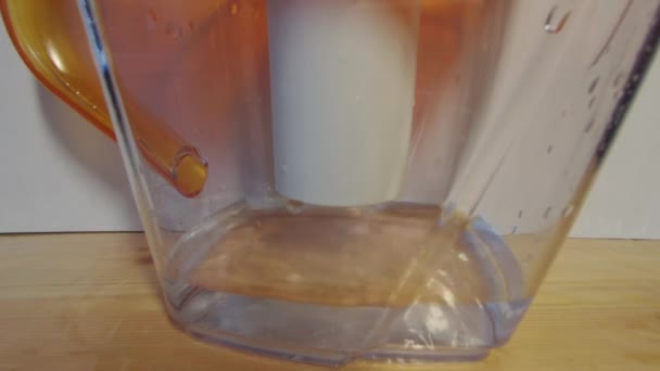 Process Filtering Water End Process Camera Shoots High Resolution — Stock Video