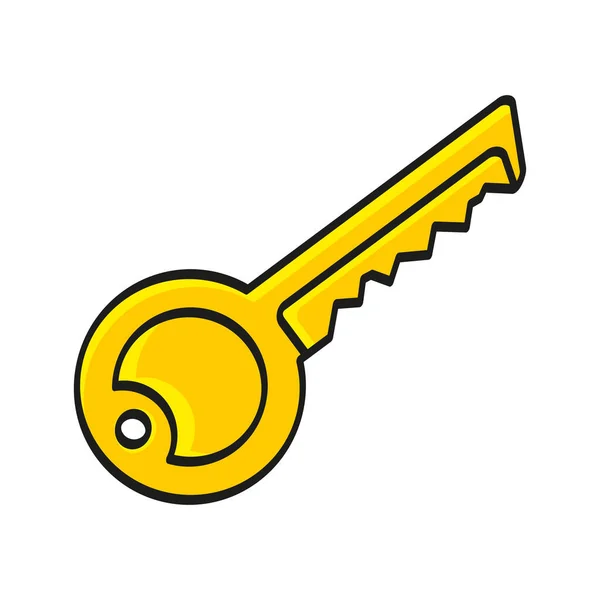 Key Icon Vektor Schlüsselsymbol Schutz Und Sicherheitszeichen Vektor Schloss Symbol — Stockvektor