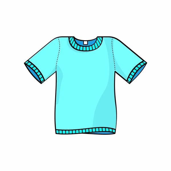 Desenhos Animados Camisa Isolada Fundo Branco —  Vetores de Stock