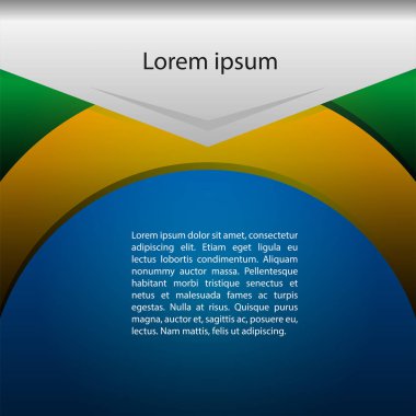 Arkaplan Brezilya Renkleri. Vektör illüstrasyonu.