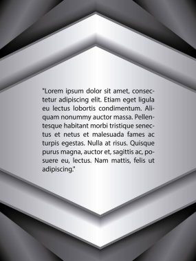 Gerçekçi metalik dokusu olan bir bilgi. Yüksek kalite vektör. Renkli.