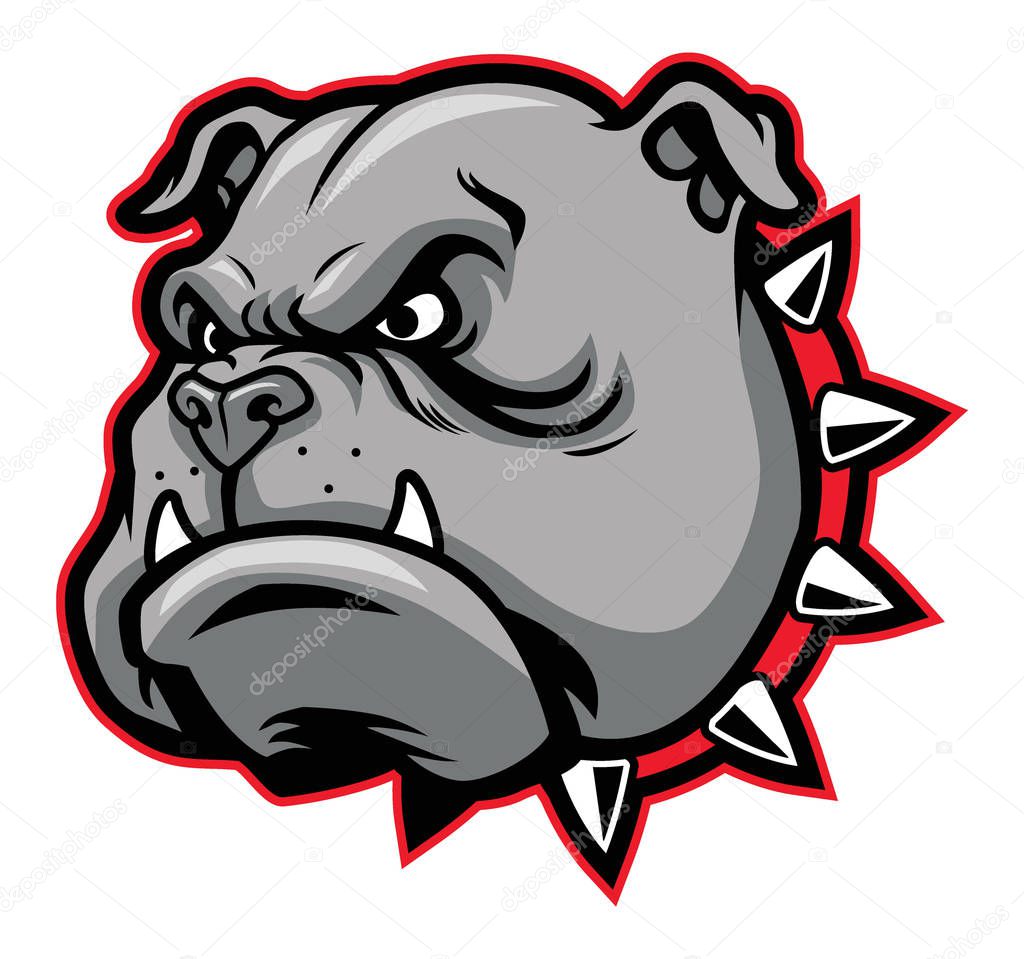 vector of bull dog mascot in sport mascot stye