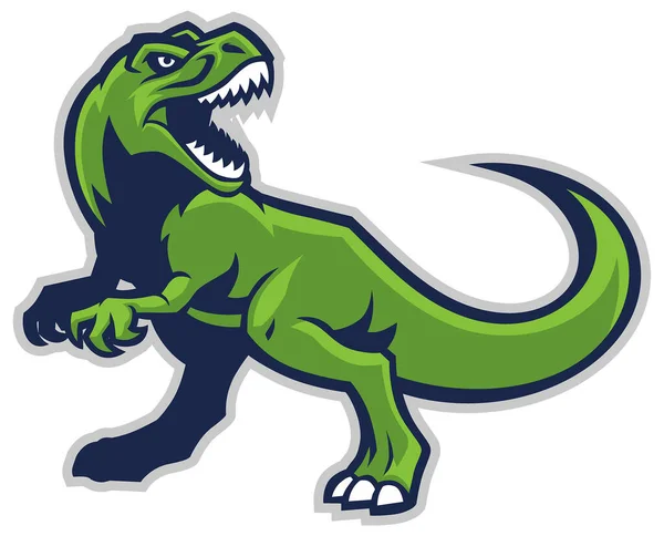 Vector Mascota Tiranosaurio — Vector de stock