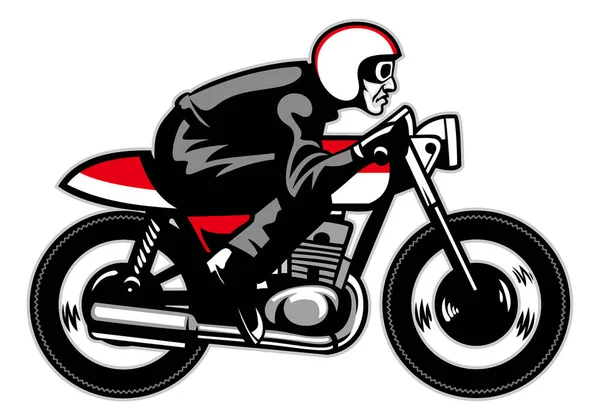 Вектор Старовинної Їзди Мотоциклі — стоковий вектор