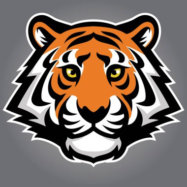 Kaplan başlı maskot logosunun vektörü