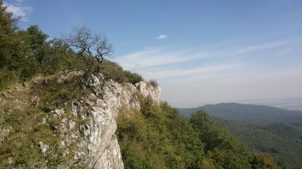 Pohled Vrcholu Kopce Západním Slovensku — Stock fotografie