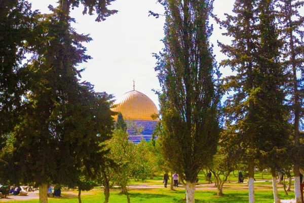 Jerusalém Palestina Golden Dome Aqsa Mesquita Terceira Mesquita Islã Palestina — Fotografia de Stock