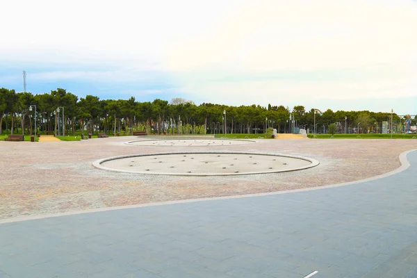 Azerbajdzsán Heydar Aliyev Central Park Park Teljes Területe Hektár Modern — Stock Fotó