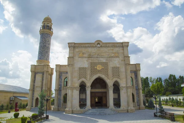 Mesquita Gabala Azerbaijão Mesquita Haydar Mesquita Nova Bonita Masjid Gabala — Fotografia de Stock