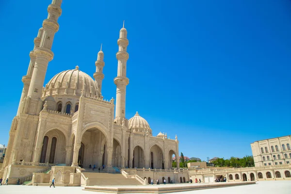 Mešita Heydar Aliyev Největší Mešitou Baku Haydar Mešita Metrů Vysoké — Stock fotografie