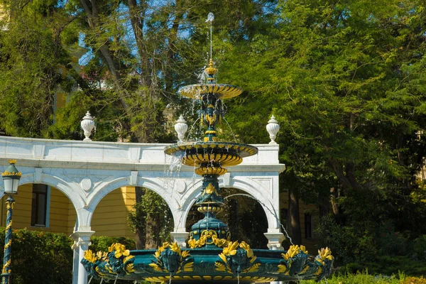 Philarmonic Culture Park Fountain Beautiful Park Baku Baku Azerbaijan 2019 — Stock Photo, Image