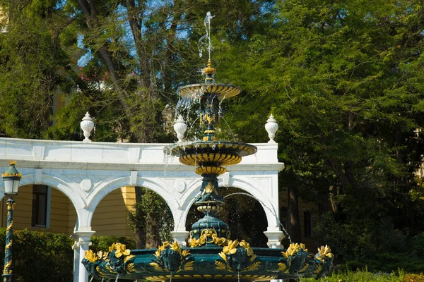 Philarmonic Culture Park Fountain Beautiful Park Baku Baku Azerbaijan 2019 — Stock Photo, Image