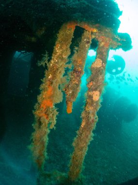 Barco hundido boreas en la costa brava