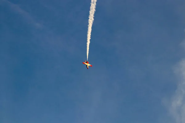 Flugzeuge Machen Stunts Himmel Spanien — Stockfoto