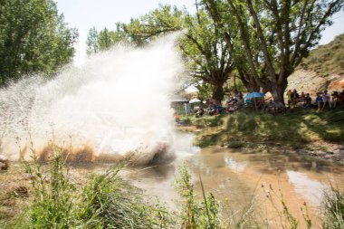 Coches de carreras en racpeticin