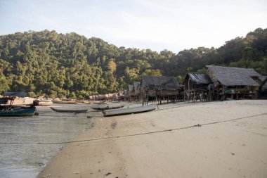 plaj kayalar ve gökyüzü fotoğraf efektleri ile