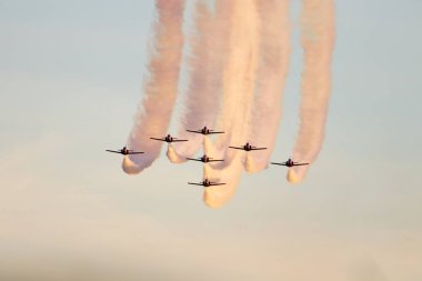 Uçak İspanya stunts yapıyor