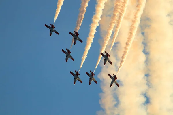 Aviões Fazendo Acrobacias Espanha — Fotografia de Stock