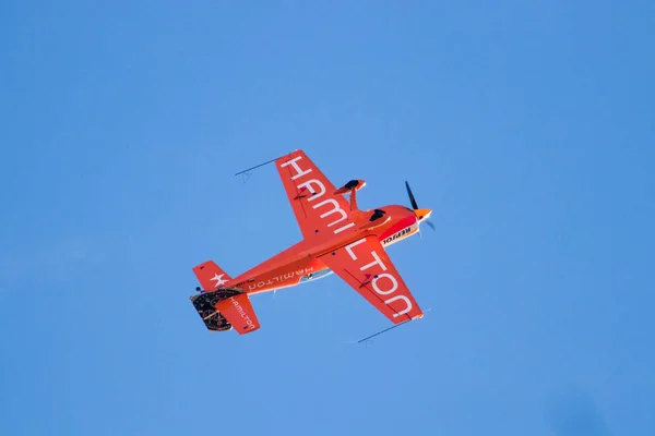 Flygplan Som Gör Stunts Spanien — Stockfoto