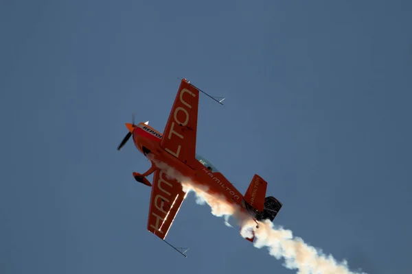 Flygplan Som Gör Stunts Spanien — Stockfoto