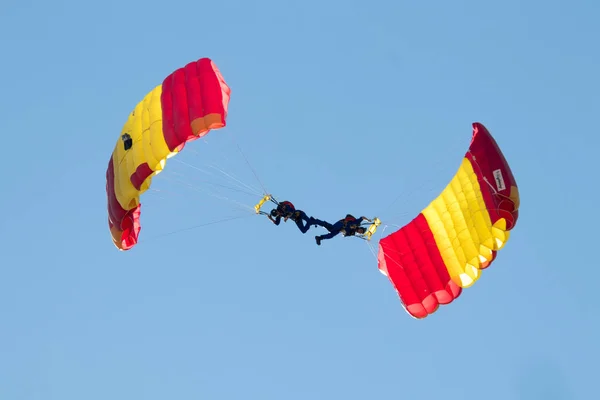 Parachutist Doing Acrobatics Air Royalty Free Stock Images