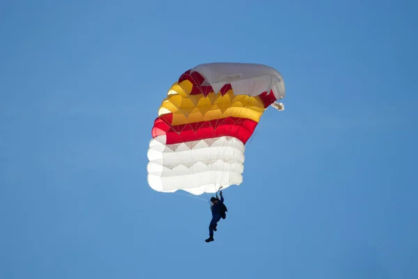 Parachutist Doing Acrobatics Air Royalty Free Stock Photos