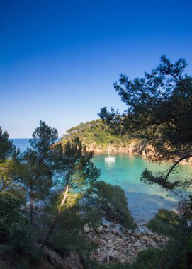 plaj kayalar ve gökyüzü fotoğraf efektleri ile