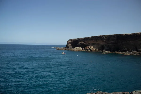 Paysage Naturel Rochers Marins Sable — Photo