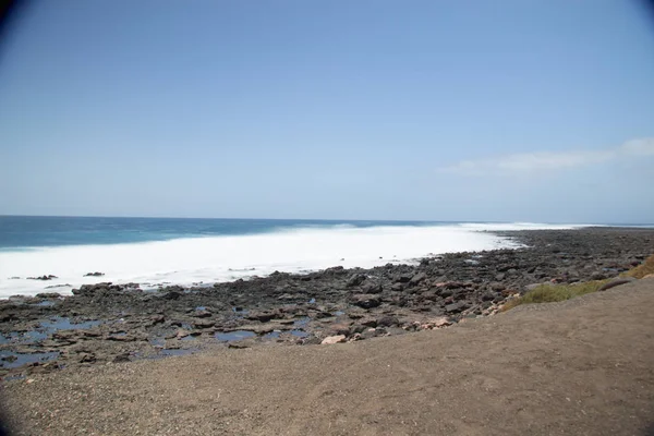 Paysage Naturel Rochers Marins Sable — Photo