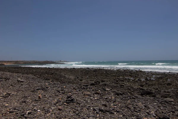 Natuurlijk Landschap Van Zee Rotsen Zand — Stockfoto