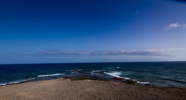 Paysage Naturel Rochers Marins Sable — Photo