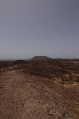 İspanya 'da mavi gökyüzü olan doğal manzara