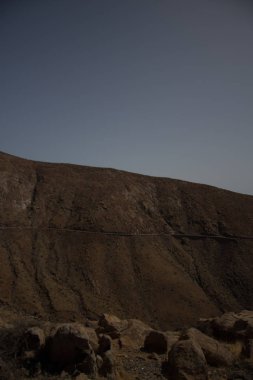 İspanya 'da mavi gökyüzü olan doğal manzara