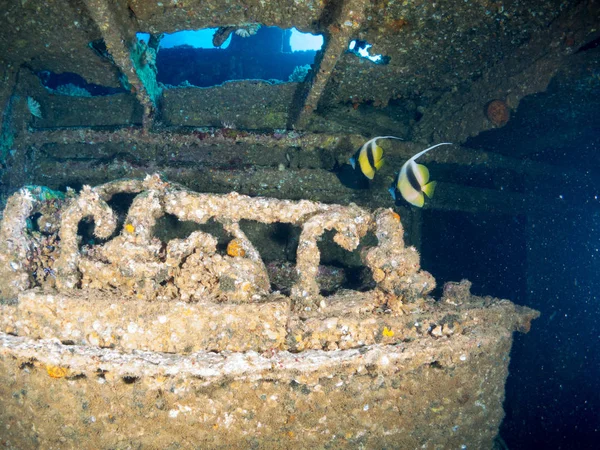 Sunken Ship Sea — Stock Photo, Image