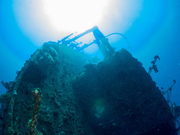 Navire Coulé Avec Sous Mer — Photo