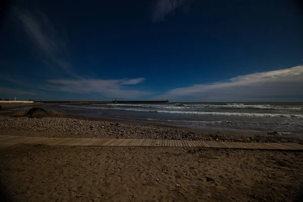 Paysage Naturel Rochers Marins Sable — Photo