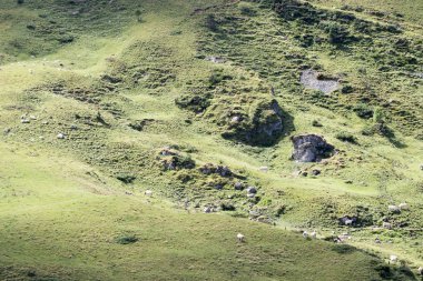 dağlar ve mavi gökyüzü manzara