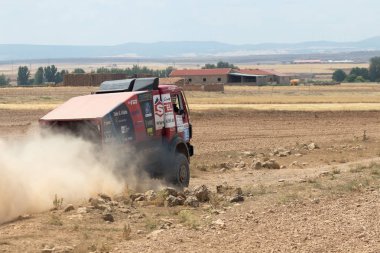 İspanya'da rekabet te yarış kamyonu