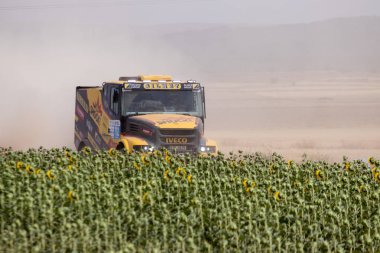 İspanya'da rekabet te yarış kamyonu