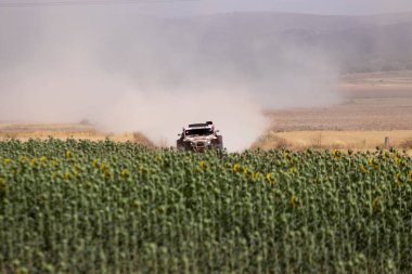 İspanya'da rekabet te yarış kamyonu