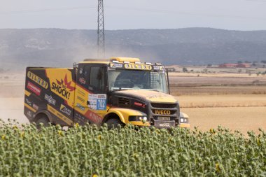 İspanya'da rekabet te yarış kamyonu