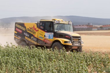 İspanya'da rekabet te yarış kamyonu