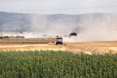 İspanya'da rekabet te yarış kamyonu