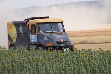 İspanya'da rekabet te yarış kamyonu