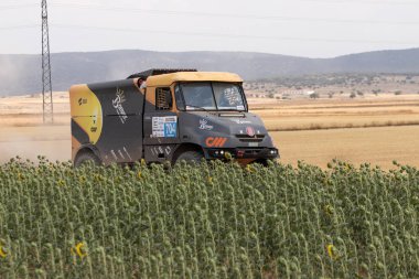 İspanya'da rekabet te yarış kamyonu