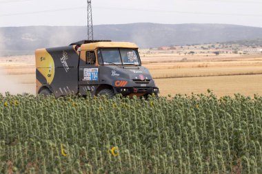 İspanya'da rekabet te yarış kamyonu