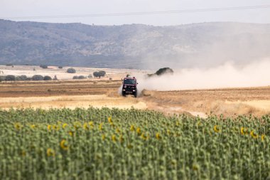 İspanya'da rekabet te yarış kamyonu